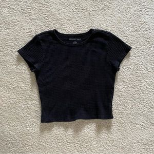 American Eagle waffle knit crop top